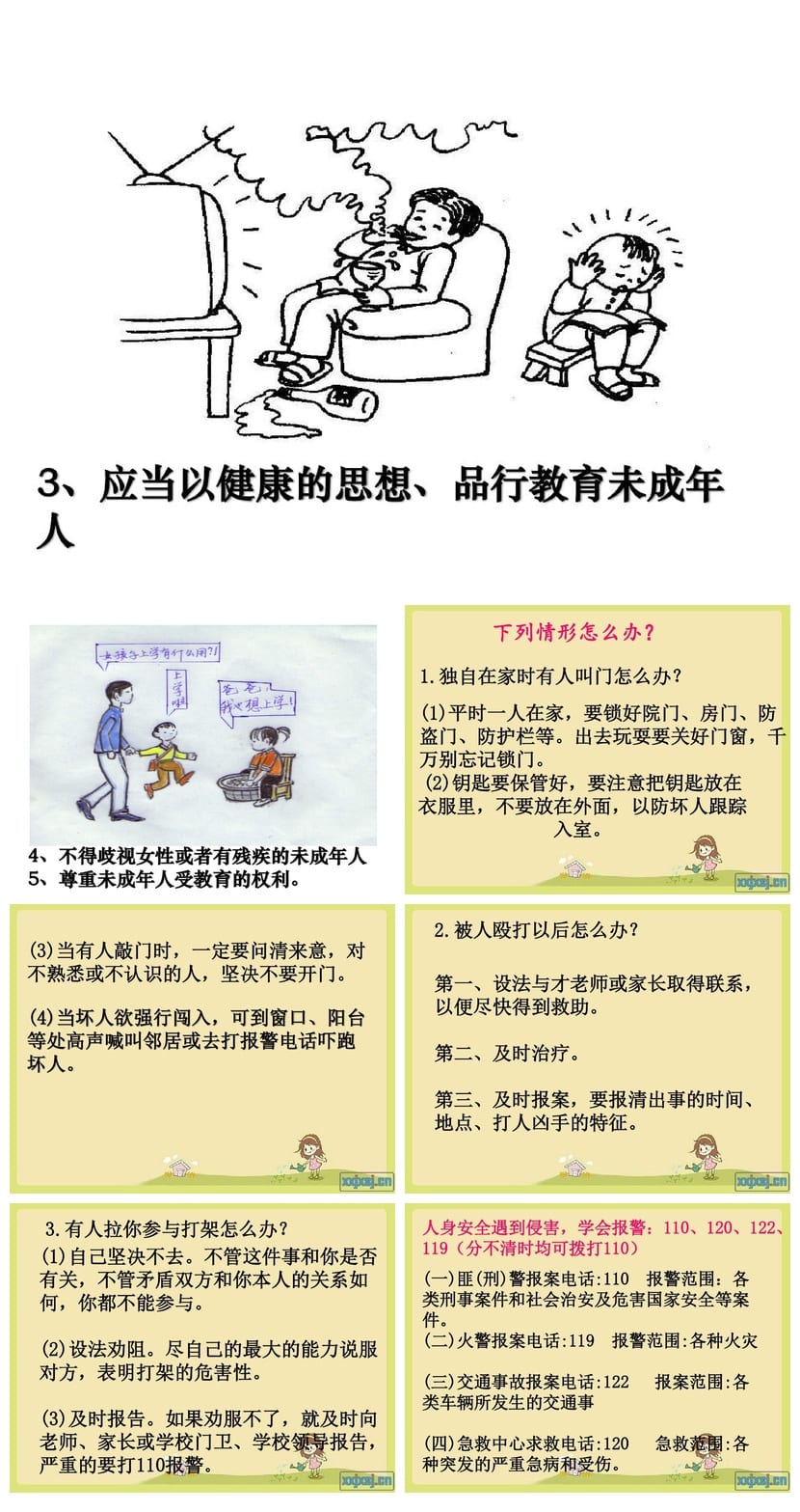 未成年人保护法PPT课件 校园法律主题班会教学资源 - 第2页预览