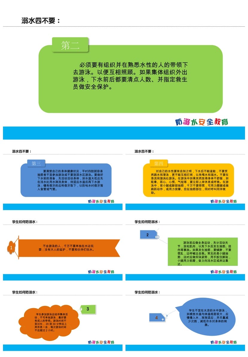 防溺水安全教育PPT课件 防溺水主题班会教学课件ppt - 第2页预览