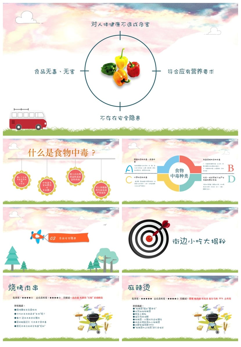 食品安全教育PPT课件 主题班会设计 校园安全教学资源 - 第2页预览