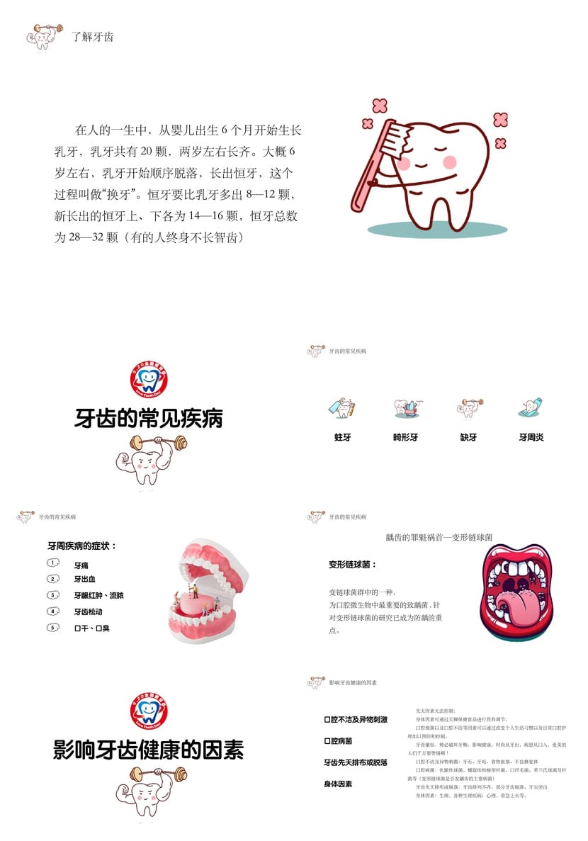 全国爱牙日主题班会PPT课件 爱牙护齿科普教育通用模板 - 第2页预览