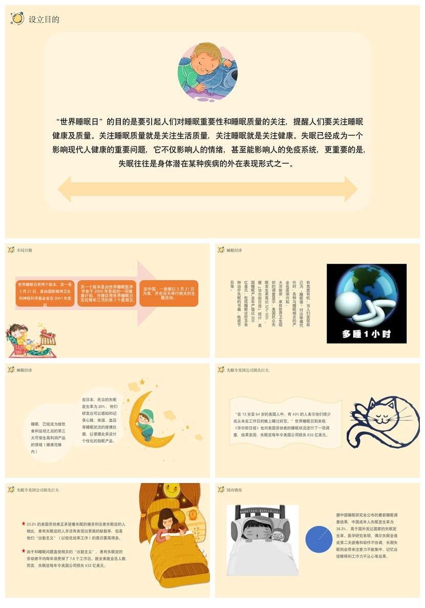 关爱健康保障睡眠主题班会PPT 健康睡眠班会课件睡眠教育通用模板 - 第2页预览