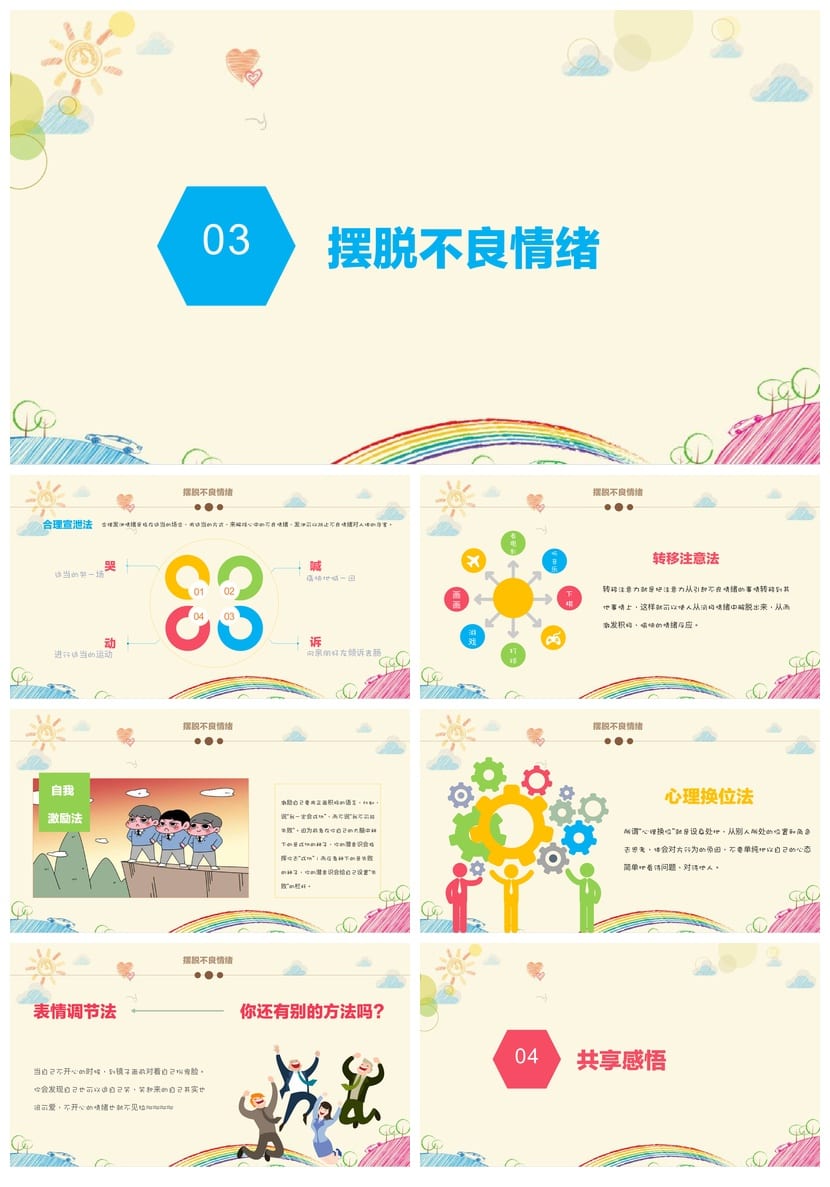 情绪我做主主题班会PPT 班会课件设计 情绪管理教育课件 - 第3页预览