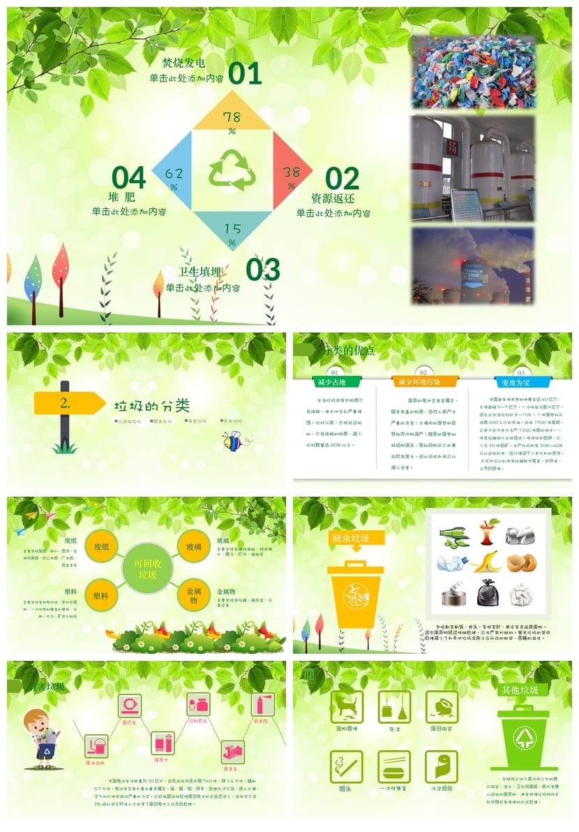 垃圾分类主题班会PPT课件 环保教育班会课ppt模板 - 第2页预览