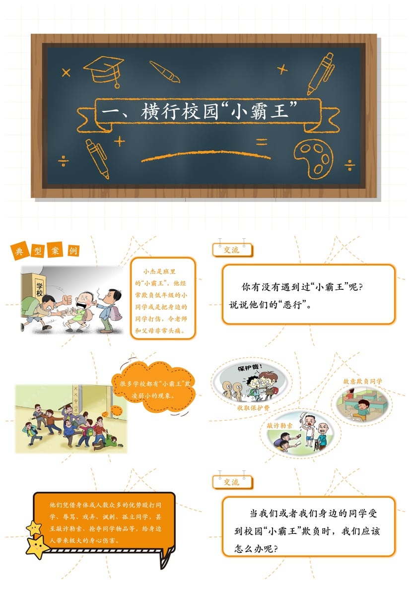 拒绝校园欺凌主题班会PPT课件 防欺凌教育班会成品资源 - 第2页预览