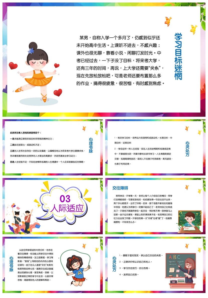 高一新生开学心理疏导PPT 心理健康主题班会课件 心理调适班会 - 第3页预览