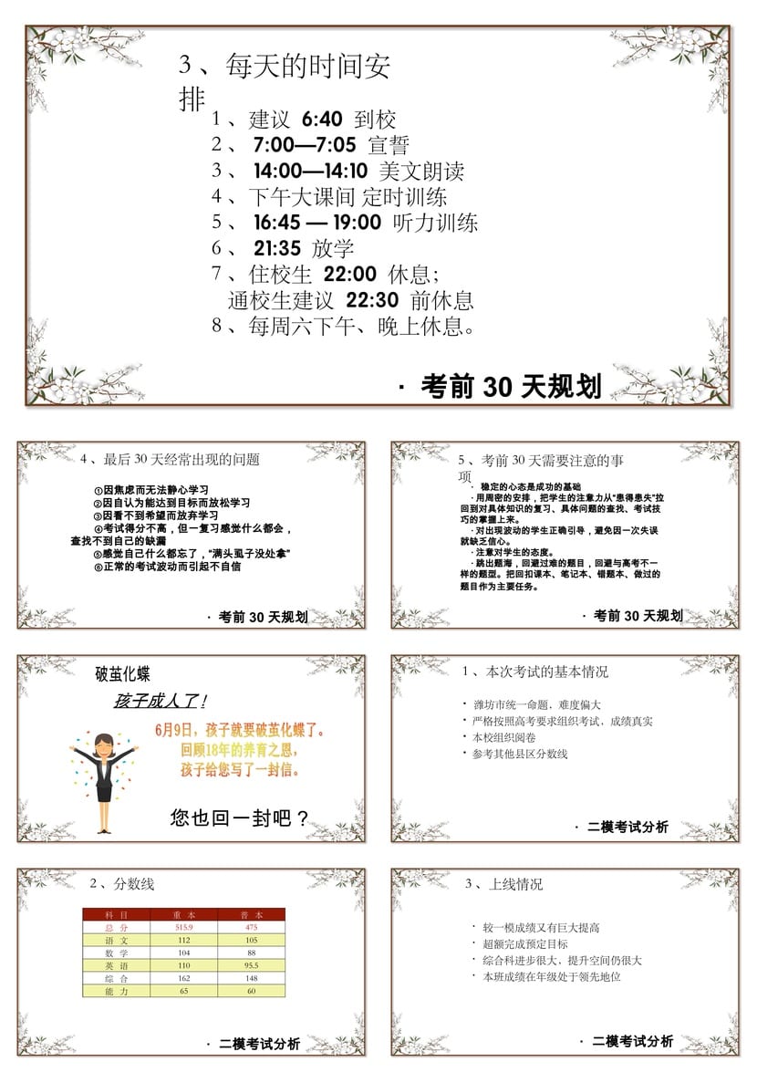 高中家长会PPT课件 主题班会篇 高中班会PPT模板 - 第6页预览