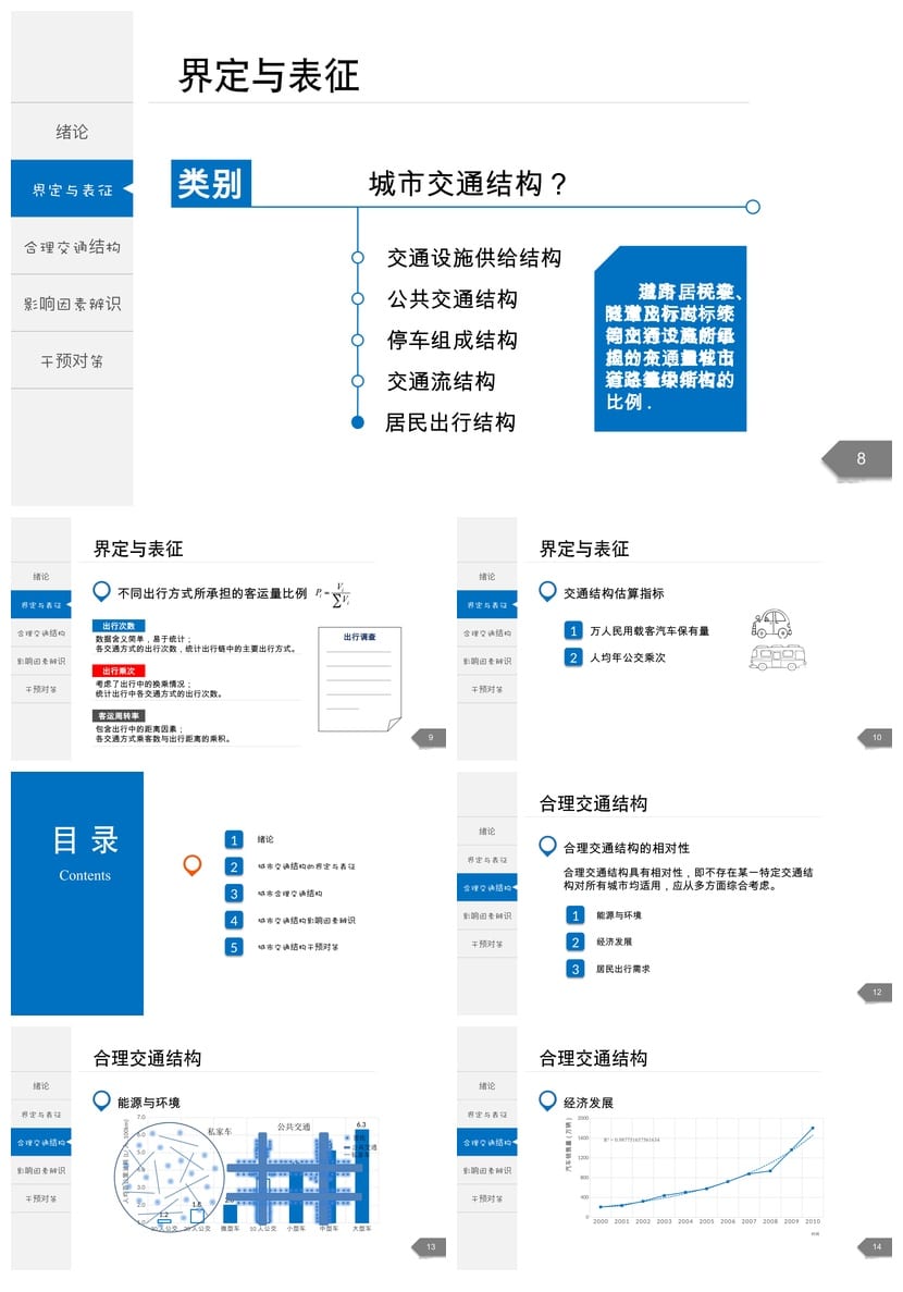 开题报告PPT模板 毕业答辩简约高端 可编辑素材pptx - 第2页预览