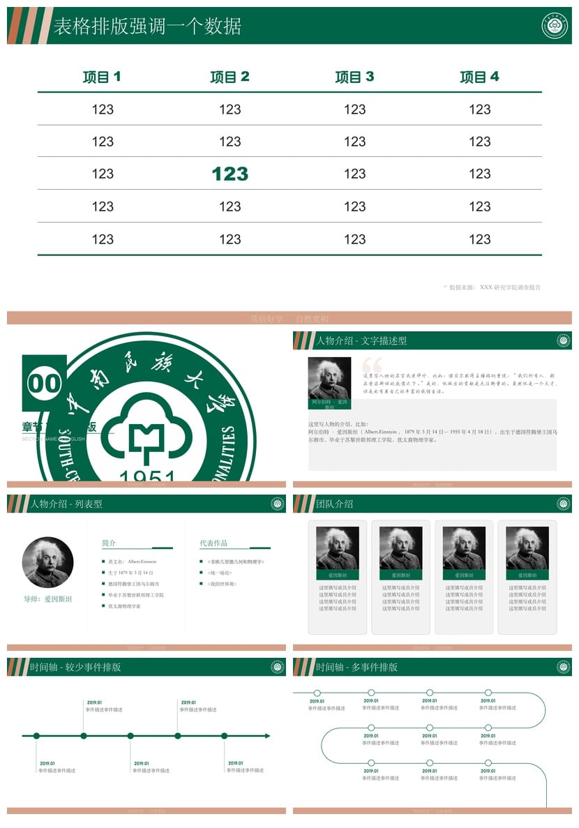 中南民族大学 开题报告与毕业答辩PPT模板 学术风素材 答辩pptx - 第5页预览