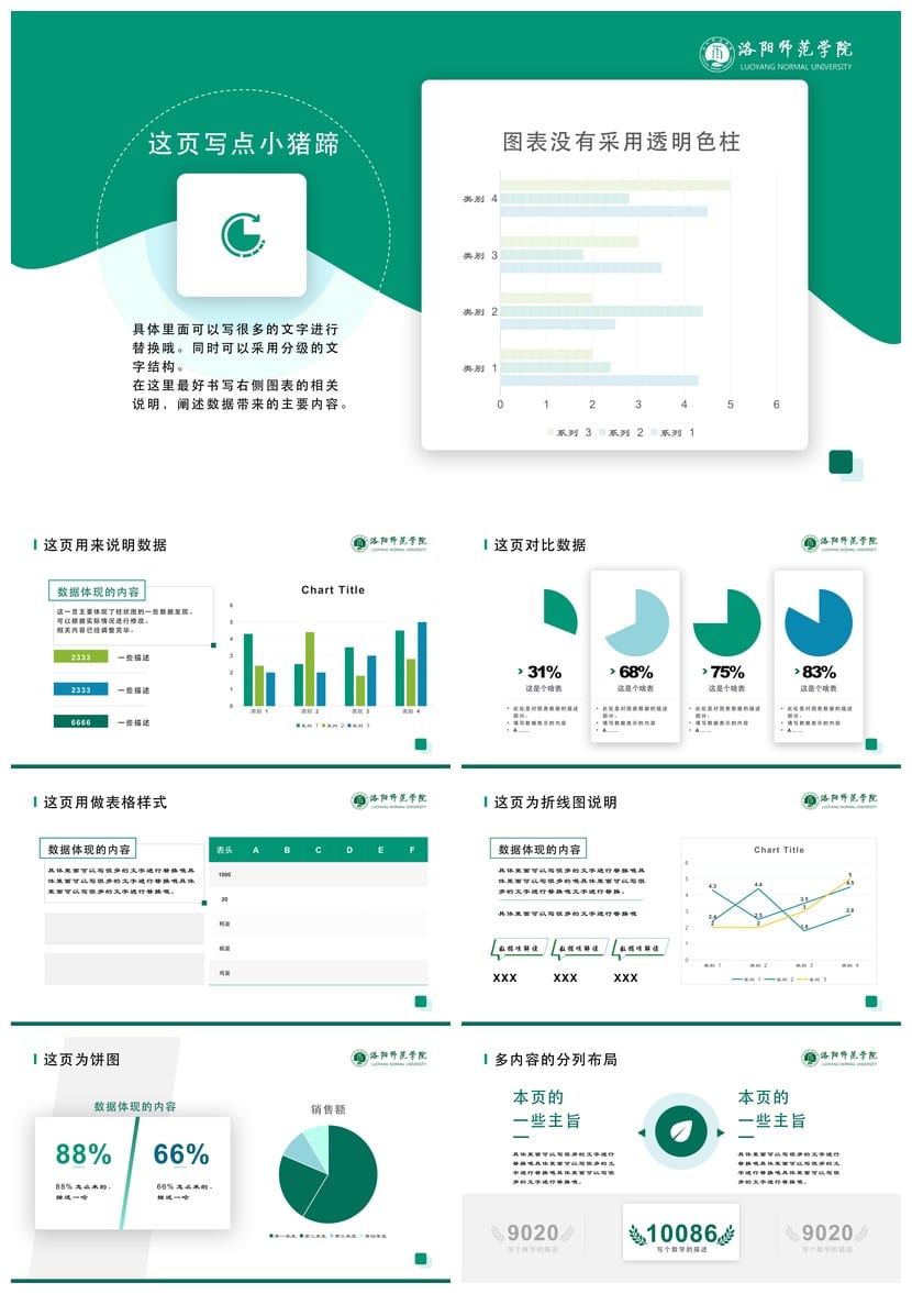 洛阳师范大学 开题报告答辩PPT模板 学术风素材pptx 毕业答辩 - 第4页预览