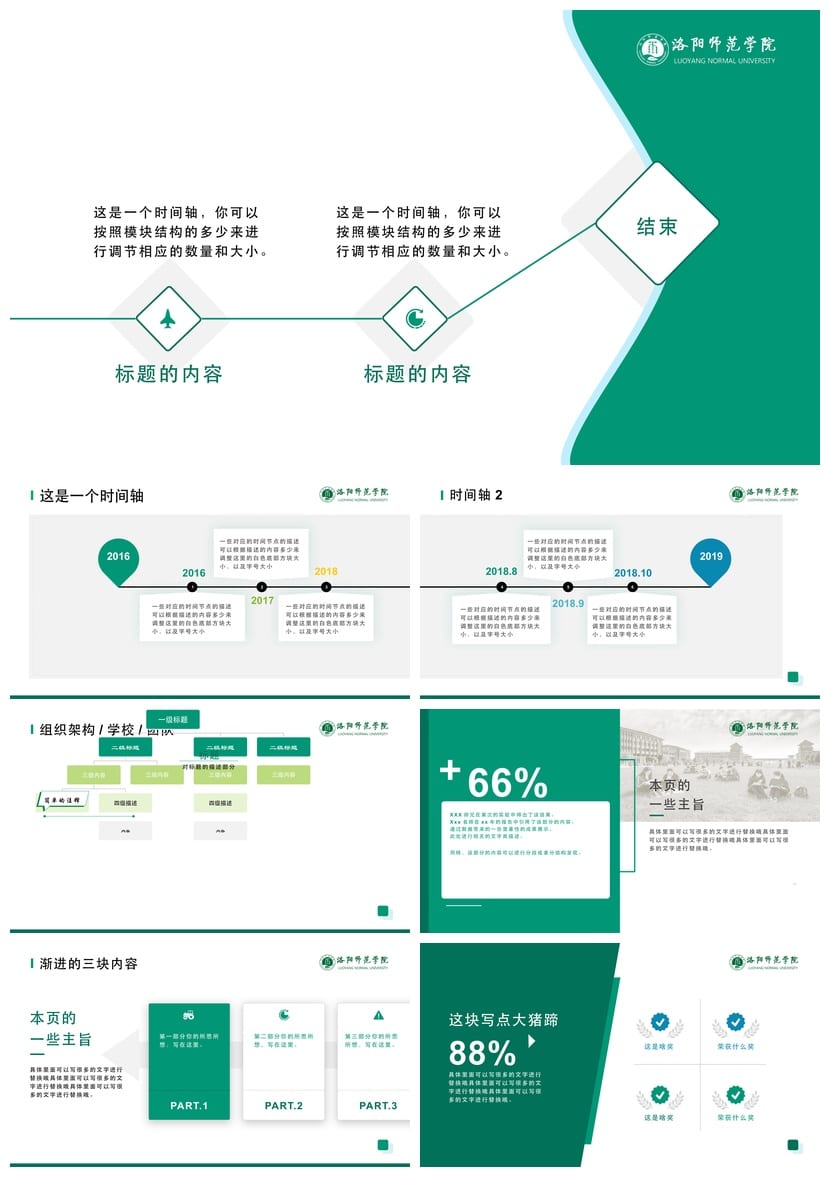 洛阳师范大学 开题报告答辩PPT模板 学术风素材pptx 毕业答辩 - 第6页预览