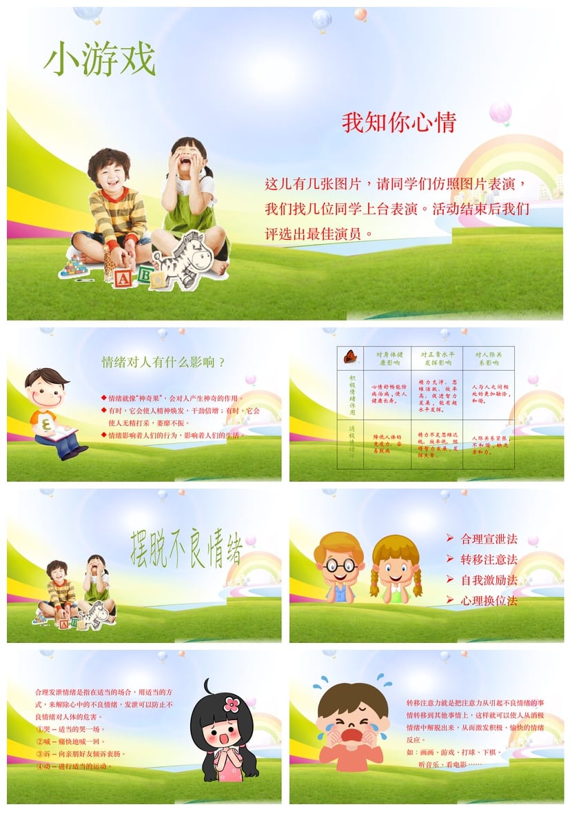 心理健康主题班会PPT课件：我的情绪我做主 情绪管理教学资源 - 第3页预览