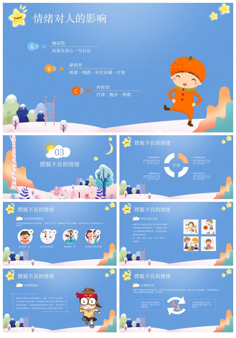 心理健康主题班会PPT课件：情绪管理我做主 班会设计与教学资源 - 第3页预览