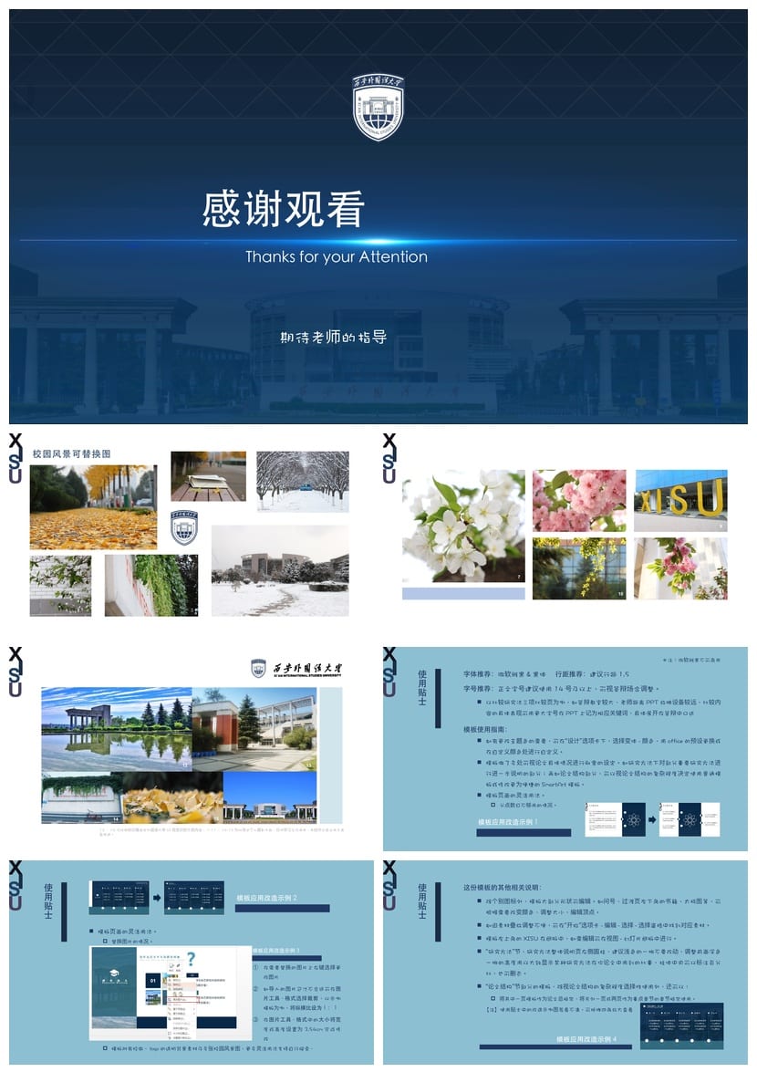 西安外语大学 开题报告与毕业答辩PPT模板 学术风素材 pptx - 第4页预览