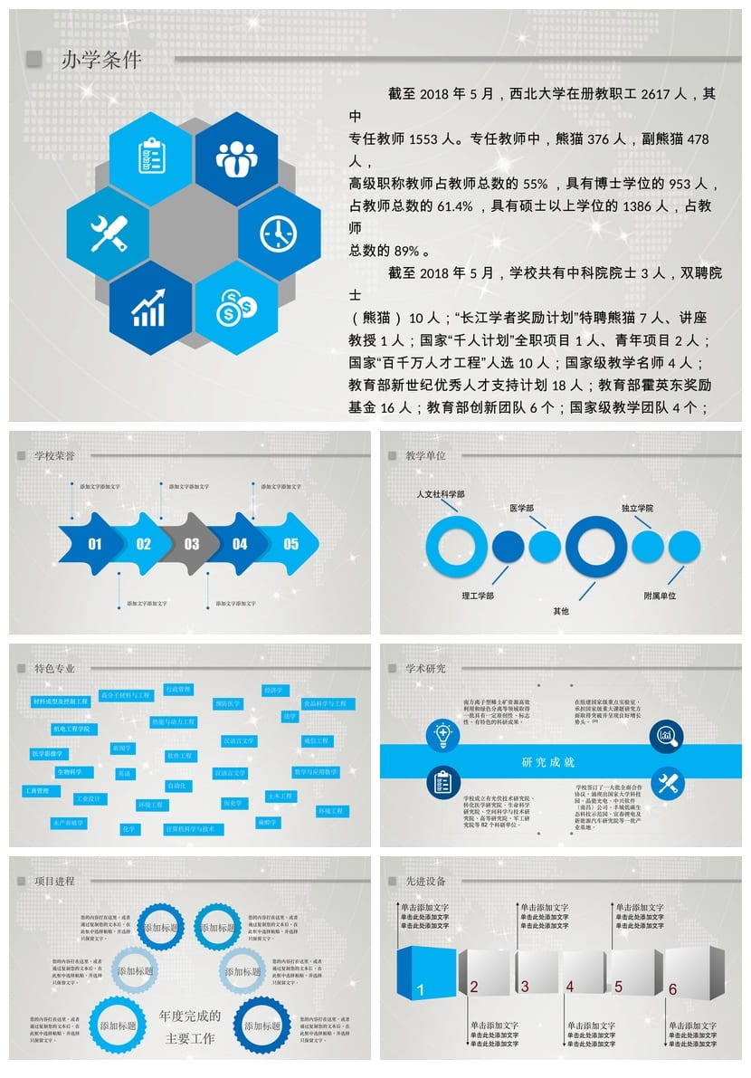 西北大学开题报告PPT模板 毕业答辩通用素材 高质量答辩pptx - 第2页预览