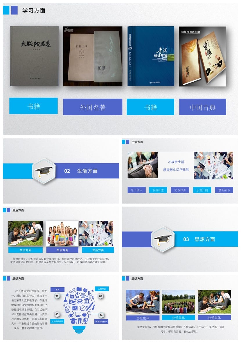 国奖答辩PPT模板国家奖学金答辩pptx素材范文 - 第2页预览