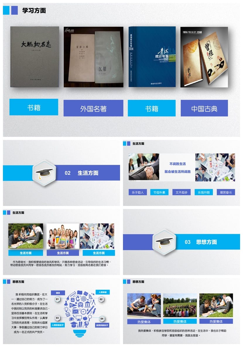 国奖答辩PPT模板 国家奖学金答辩PPT成品素材pptx文件 - 第2页预览