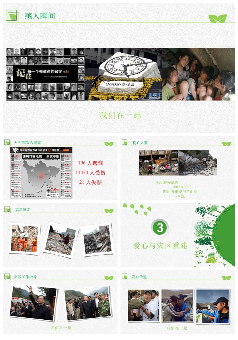 防地震安全教育PPT模板pptx素材 应急演练课件防灾减灾培训 - 第3页预览