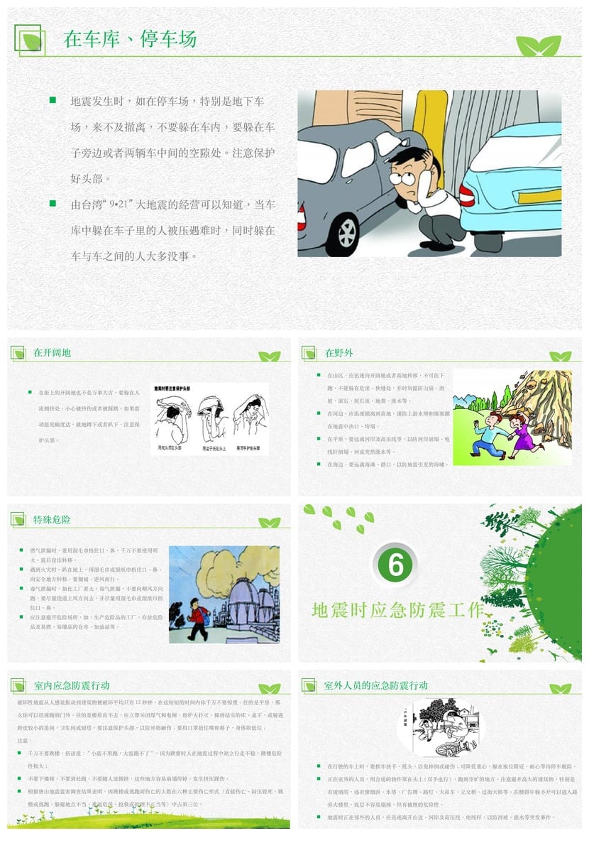 防地震安全教育PPT模板pptx素材 应急演练课件防灾减灾培训 - 第7页预览