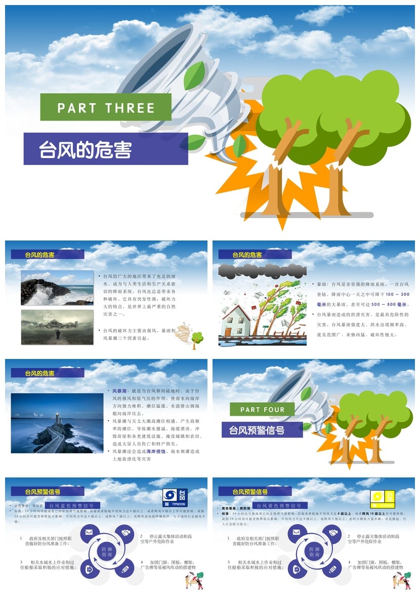 防洪防汛防台PPT模板|pptx源文件|应急预案成品素材 - 第2页预览