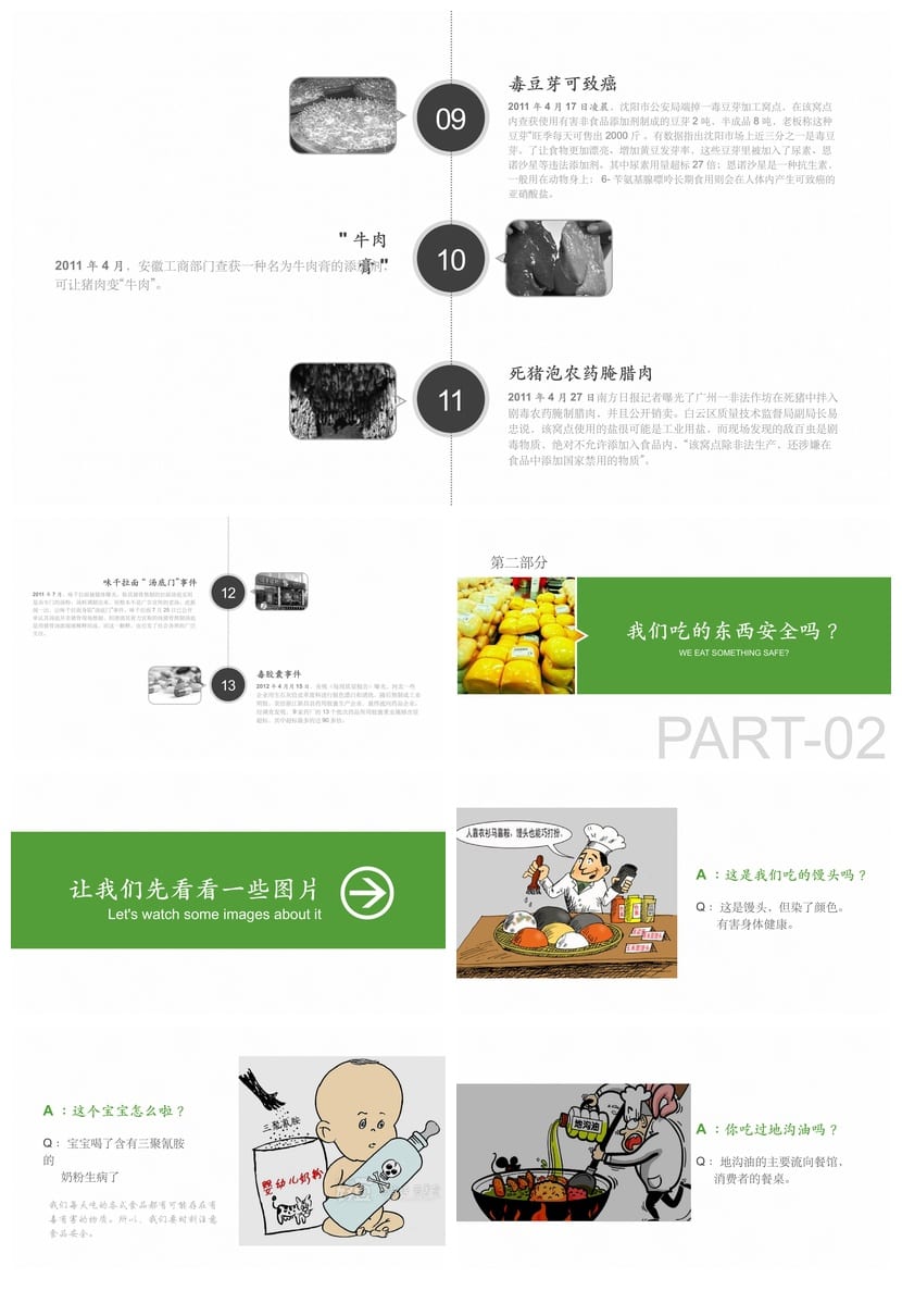 食品安全PPT源文件 pptx素材模板与培训课件制作 - 第2页预览