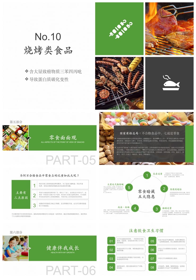 食品安全PPT源文件 pptx素材模板与培训课件制作 - 第5页预览
