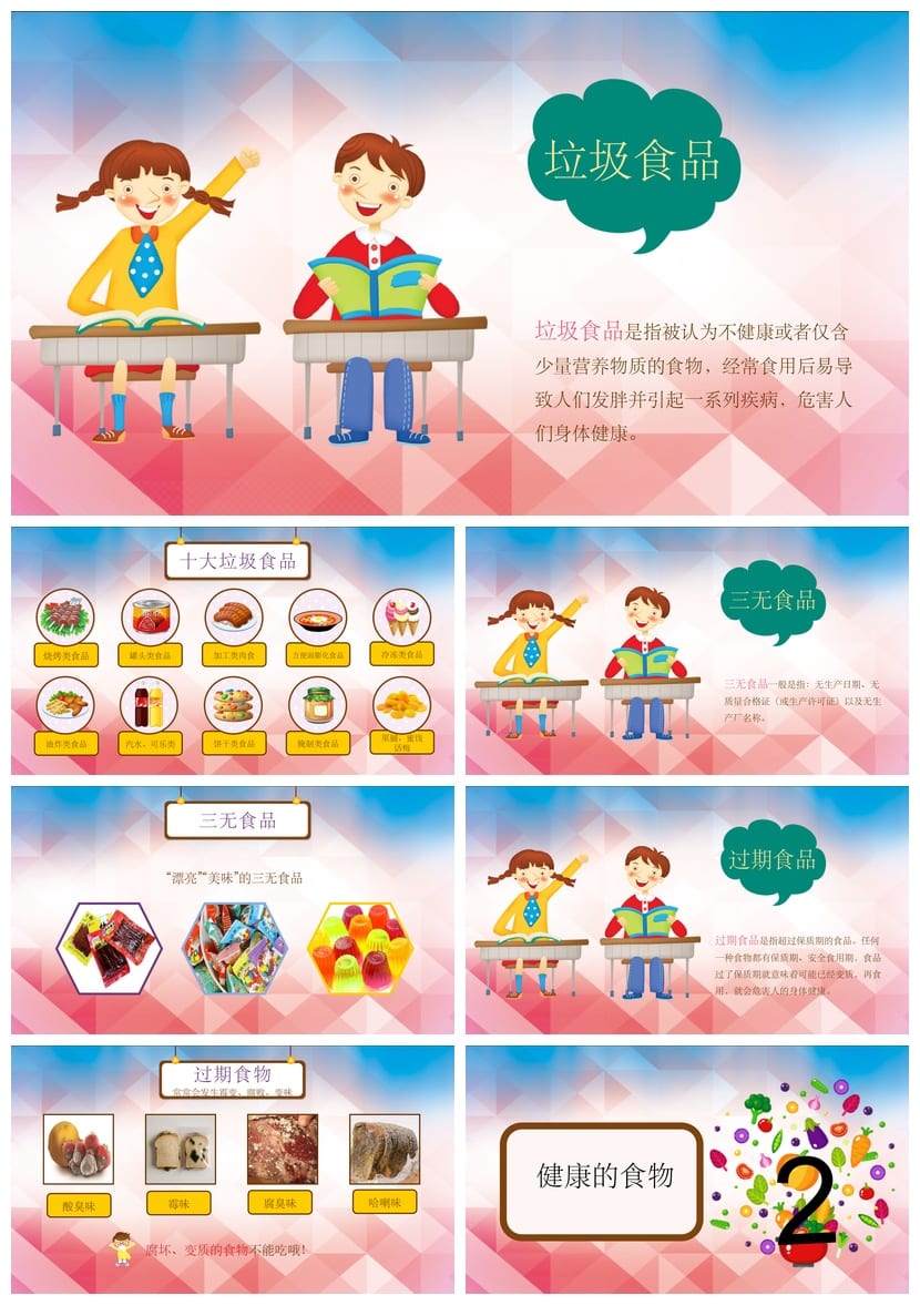 食品安全PPT素材 pptx源文件可编辑模板 企业培训课件设计 - 第2页预览