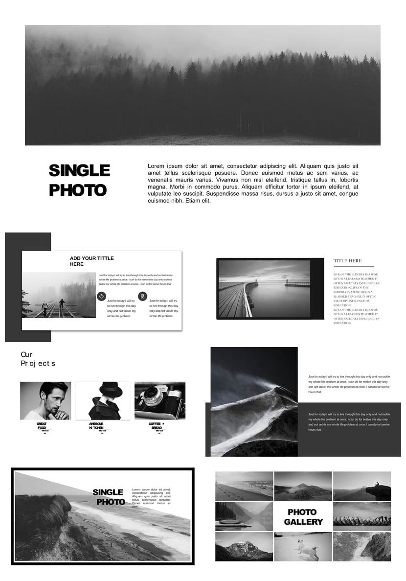 商务风黑灰色PPT模板定制 高级感企业汇报动态pptx素材T - 第2页预览