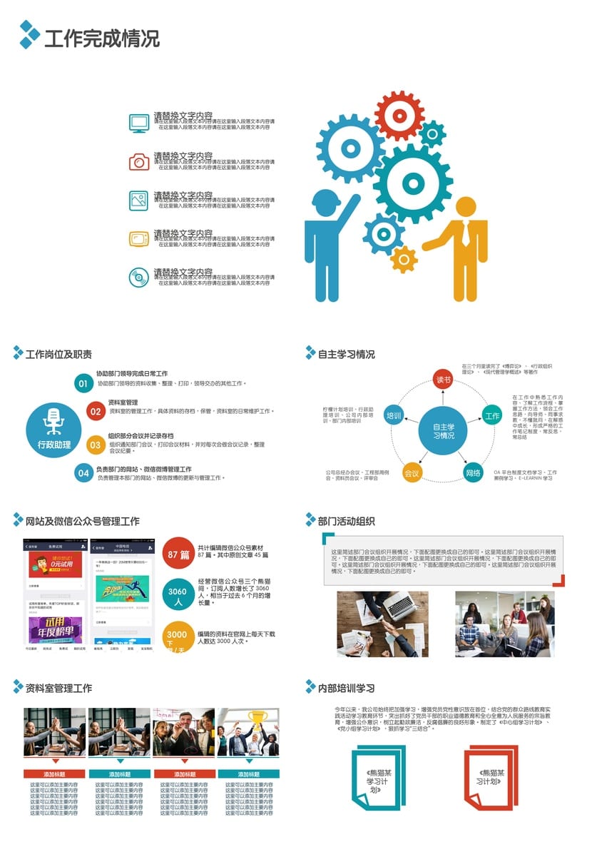 大气时尚述职报告PPT模板 工作总结各行业通用素材 高端设计风格 - 第2页预览