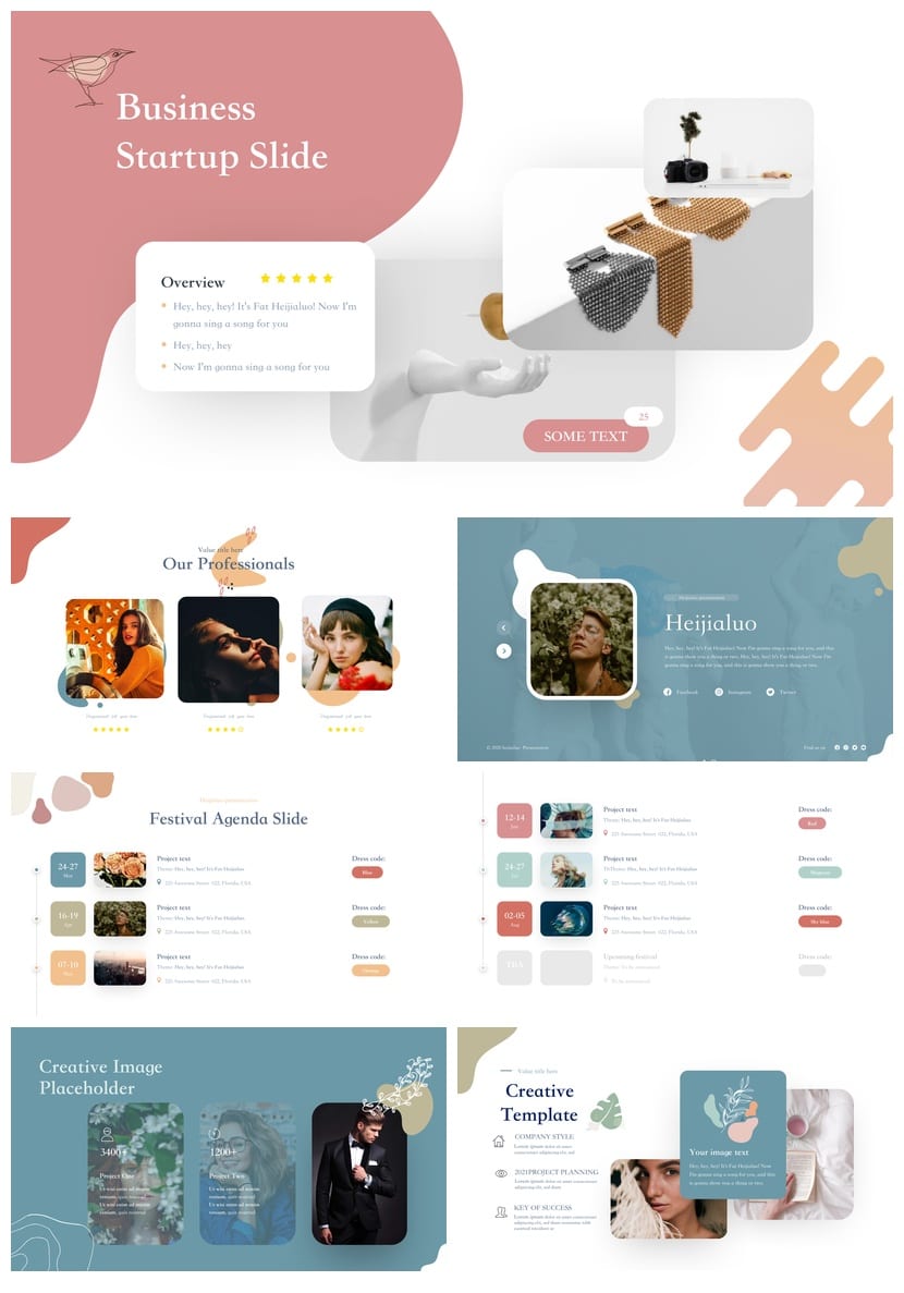 莫兰迪风格工作报告PPT模板 商务通用各行业高端pptx素材 - 第2页预览