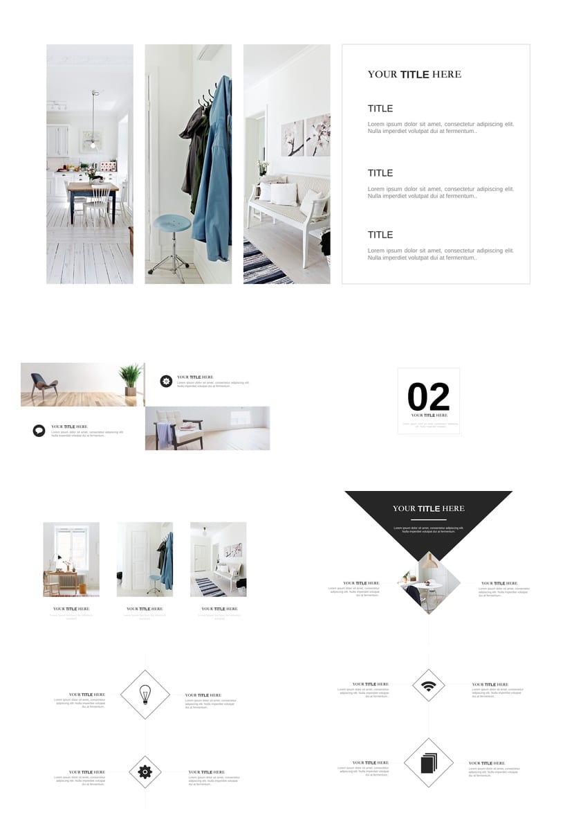 极简简约工作报告PPT模板 多行业风格设计素材pptx - 第2页预览