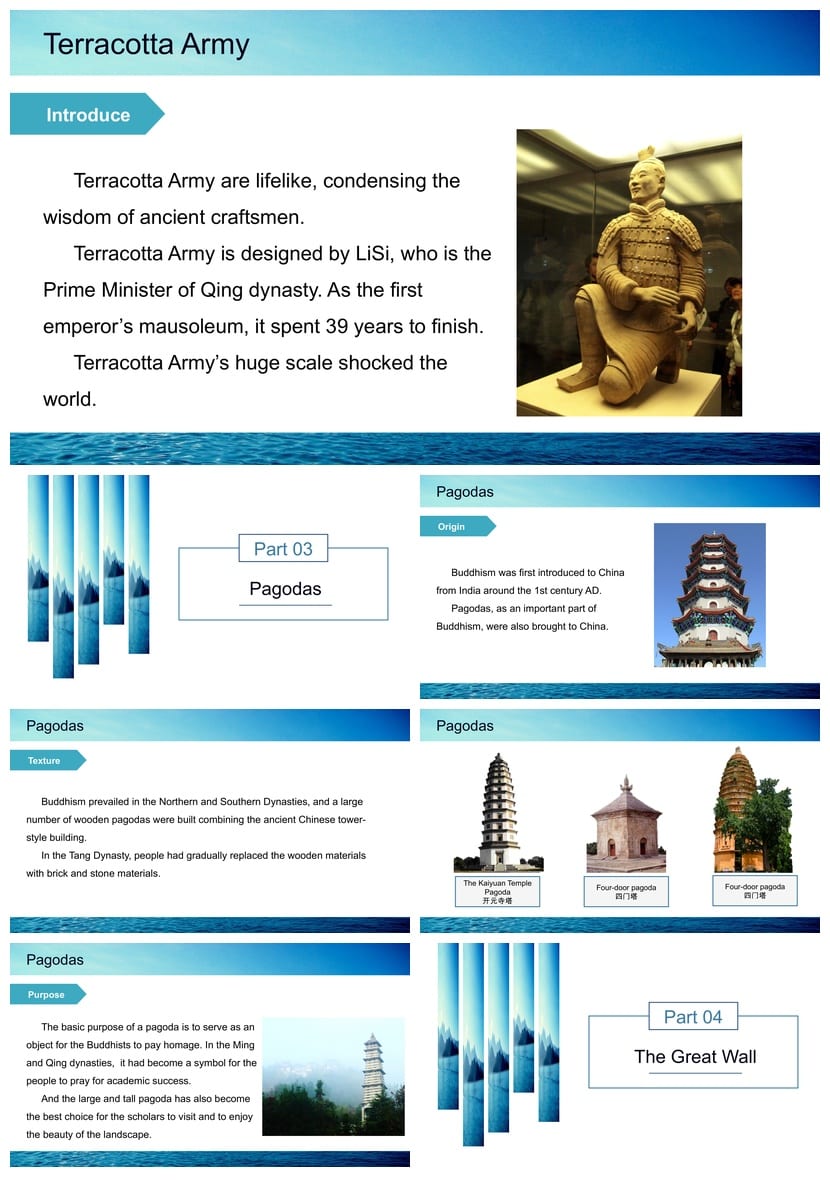 欧美大气简约蓝色PPT模板 各行业工作报告计划总结通用素材 - 第2页预览