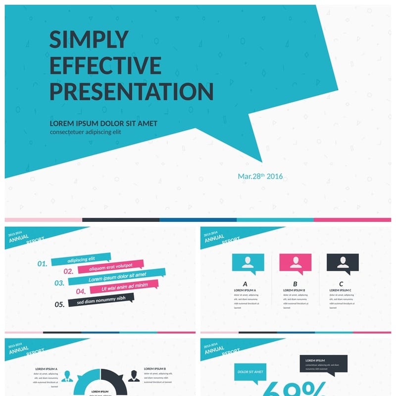 高级风格各行业工作报告PPT模板 创意设计素材 时尚简约商务风 - 工作PPT 模板
