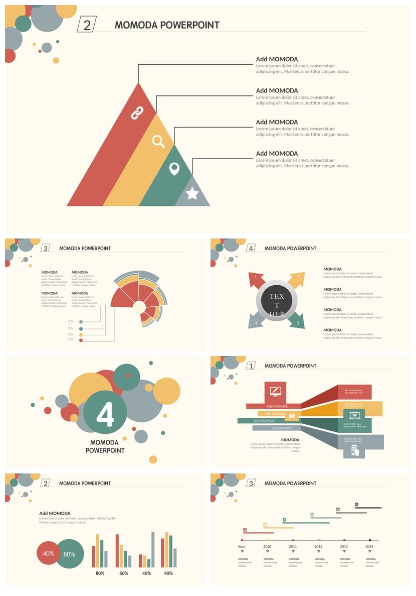 行业工作报告PPT模板 创意设计风格与素材合集pptx - 第3页预览