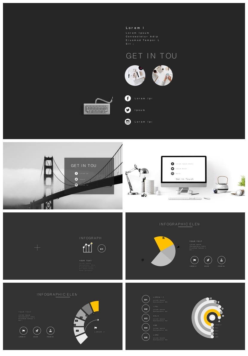高端行业工作报告PPT模板 创意设计风格与素材合集 - 第3页预览