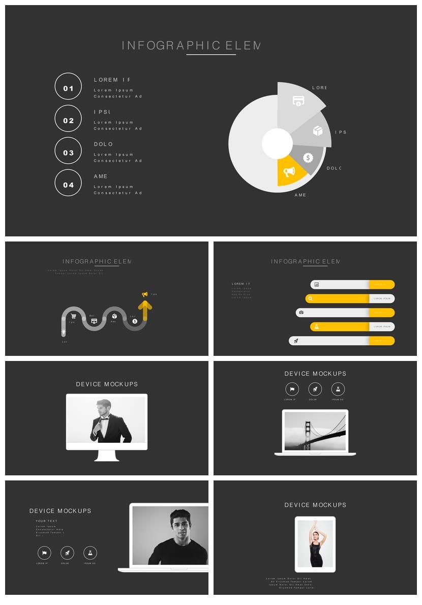 高端行业工作报告PPT模板 创意设计风格与素材合集 - 第4页预览