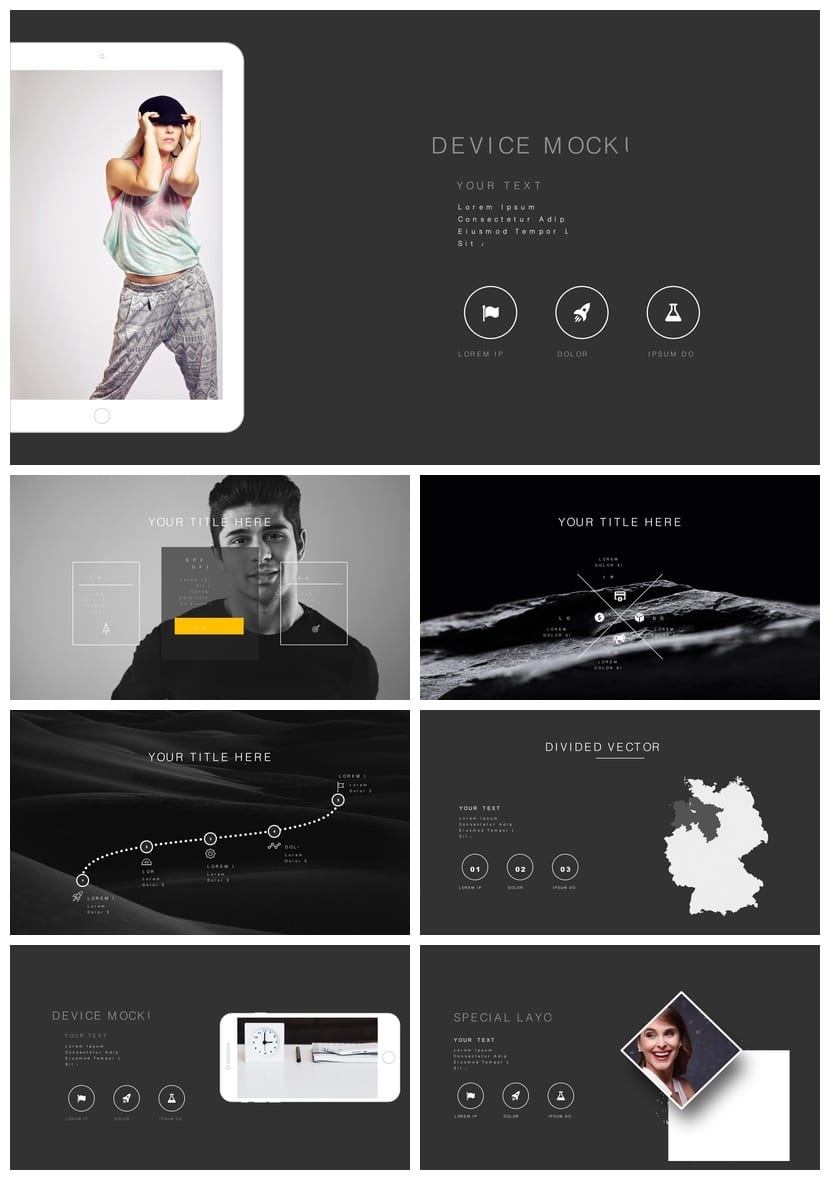 高端行业工作报告PPT模板 创意设计风格与素材合集 - 第5页预览
