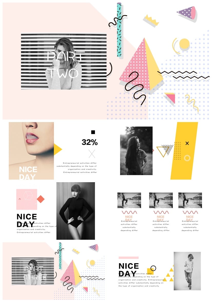 各行业工作报告PPT模板 创意风格设计素材 商务汇报通用版式 - 第2页预览