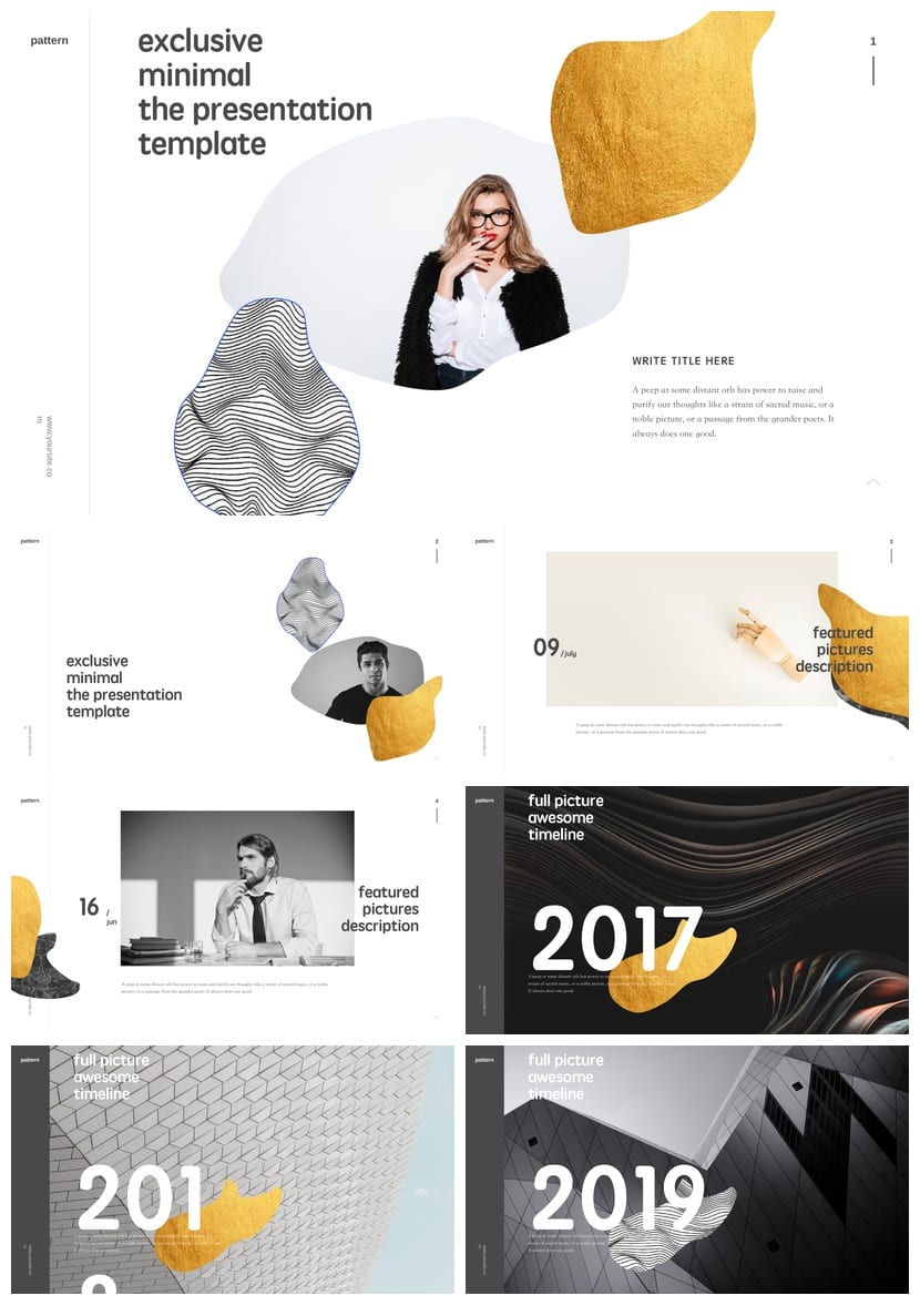 高级产品发布PPT模板 工作报告行业风格素材 可编辑pptx设计 - 第1页预览