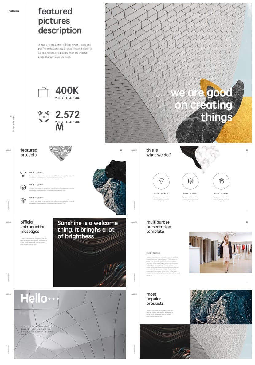 高级产品发布PPT模板 工作报告行业风格素材 可编辑pptx设计 - 第3页预览