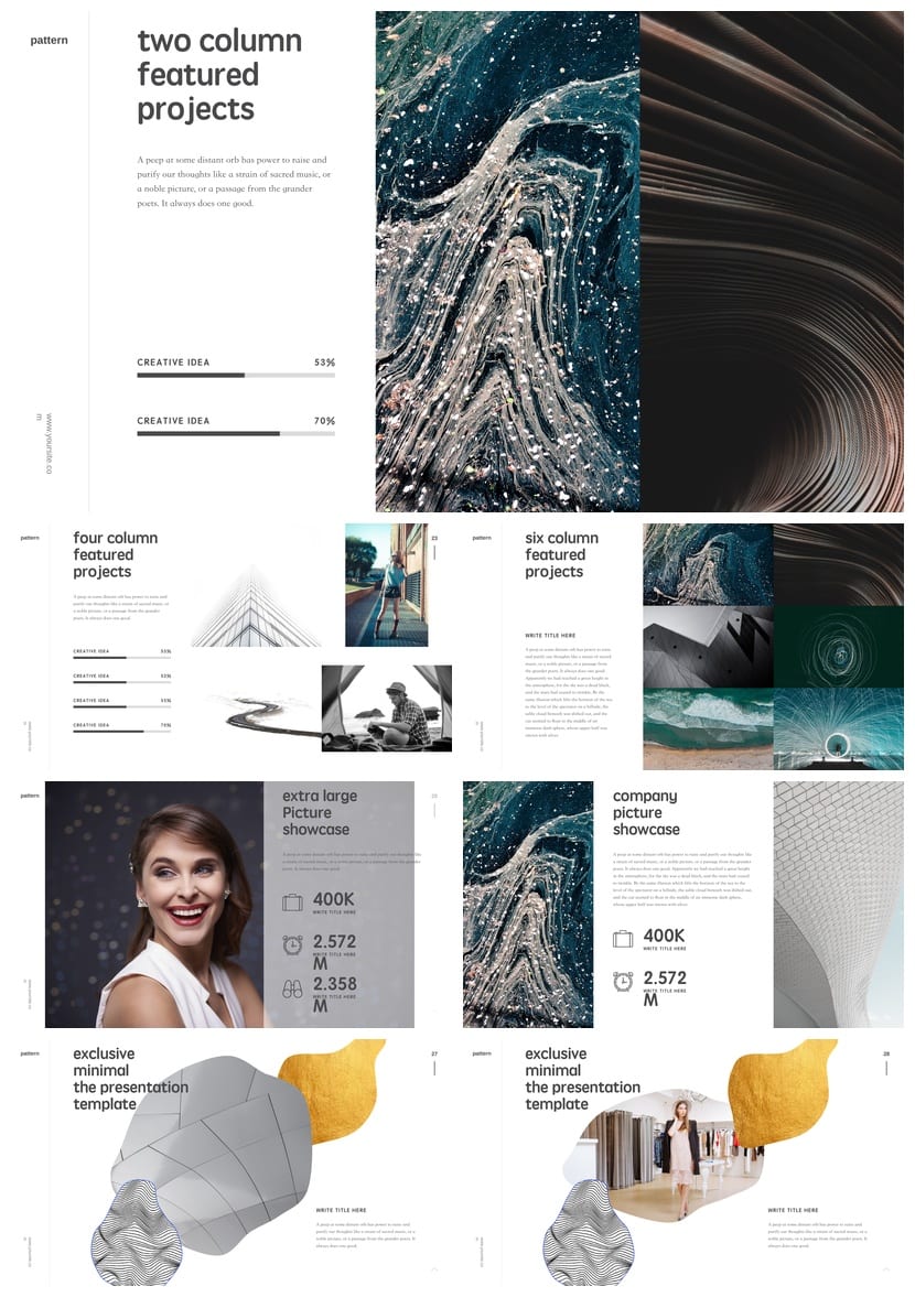 高级产品发布PPT模板 工作报告行业风格素材 可编辑pptx设计 - 第4页预览