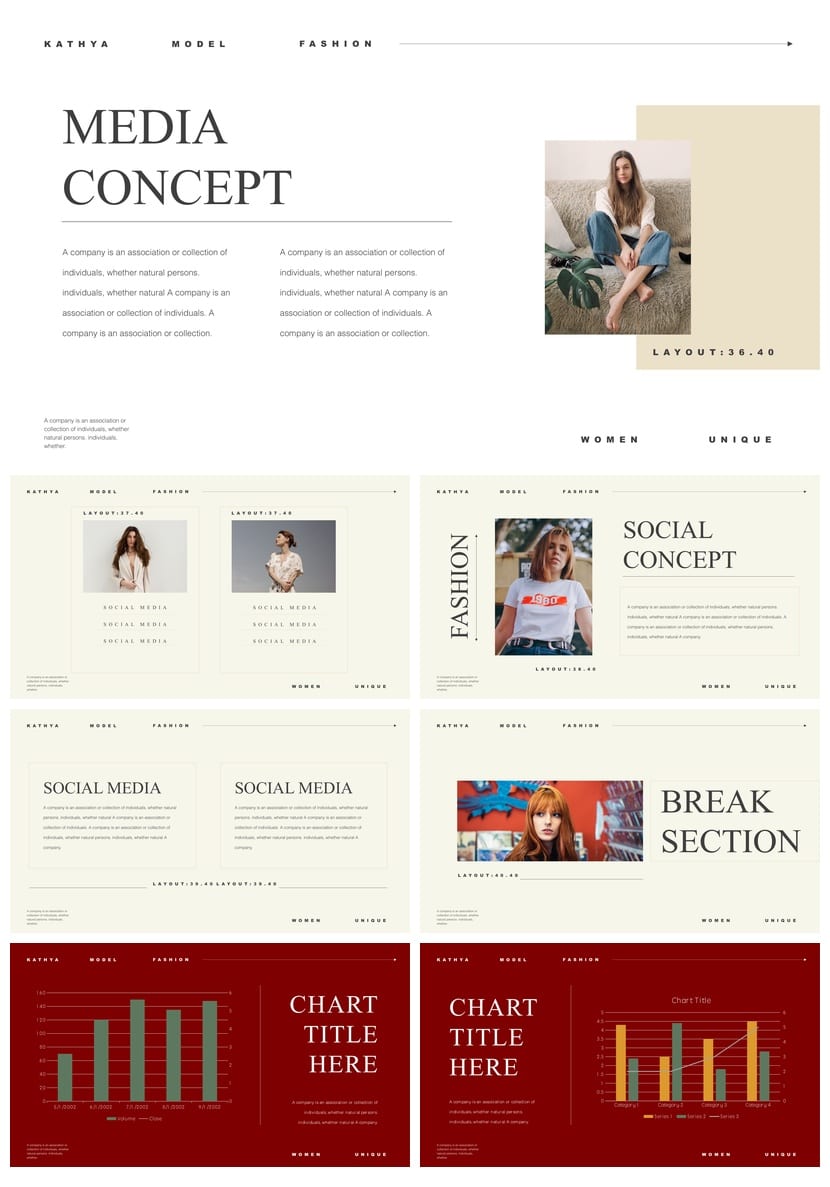 莫兰迪系工作总结PPT模板 可编辑源文件pptx素材 - 第6页预览