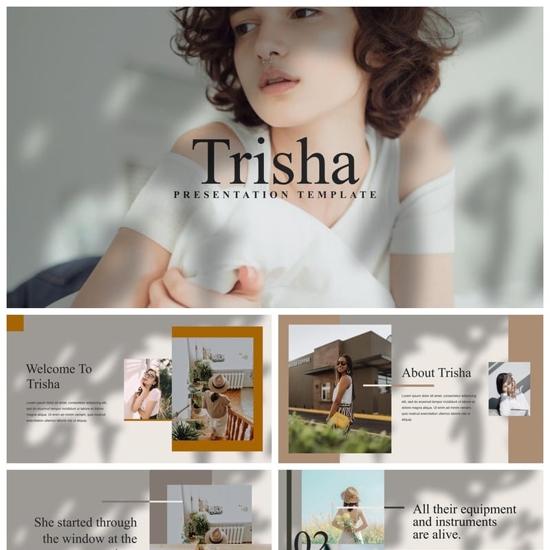 莫兰迪系工作总结PPT源文件pptx模板 可编辑简约风素材 - 工作PPT 模板