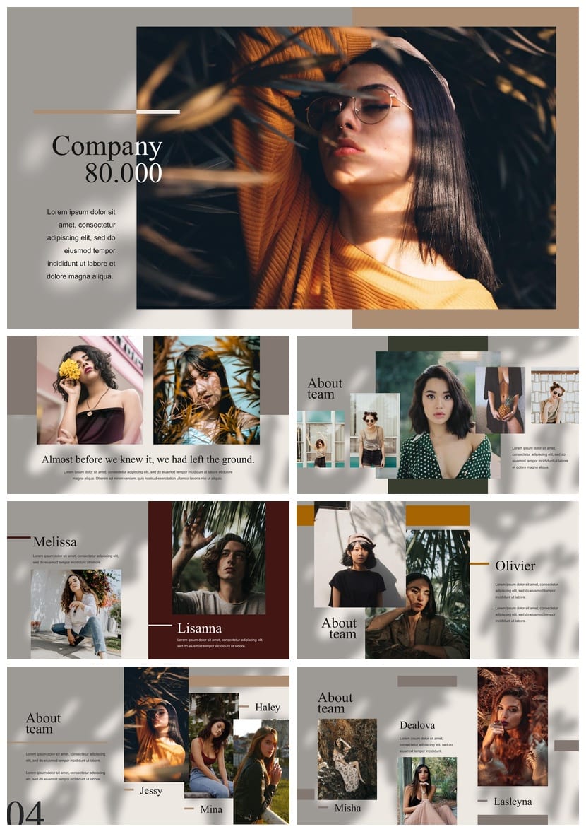 莫兰迪系工作总结PPT源文件pptx模板 可编辑简约风素材 - 第2页预览