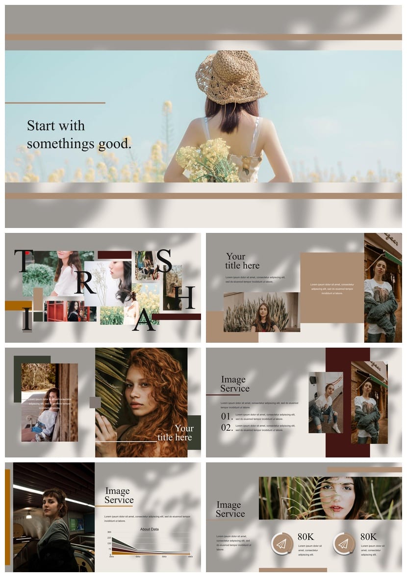 莫兰迪系工作总结PPT源文件pptx模板 可编辑简约风素材 - 第4页预览