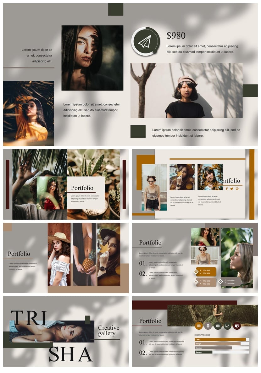 莫兰迪系工作总结PPT源文件pptx模板 可编辑简约风素材 - 第6页预览