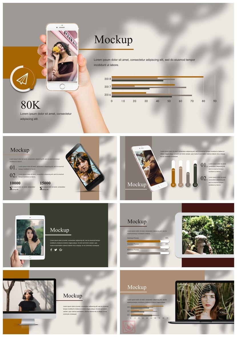 莫兰迪系工作总结PPT源文件pptx模板 可编辑简约风素材 - 第7页预览