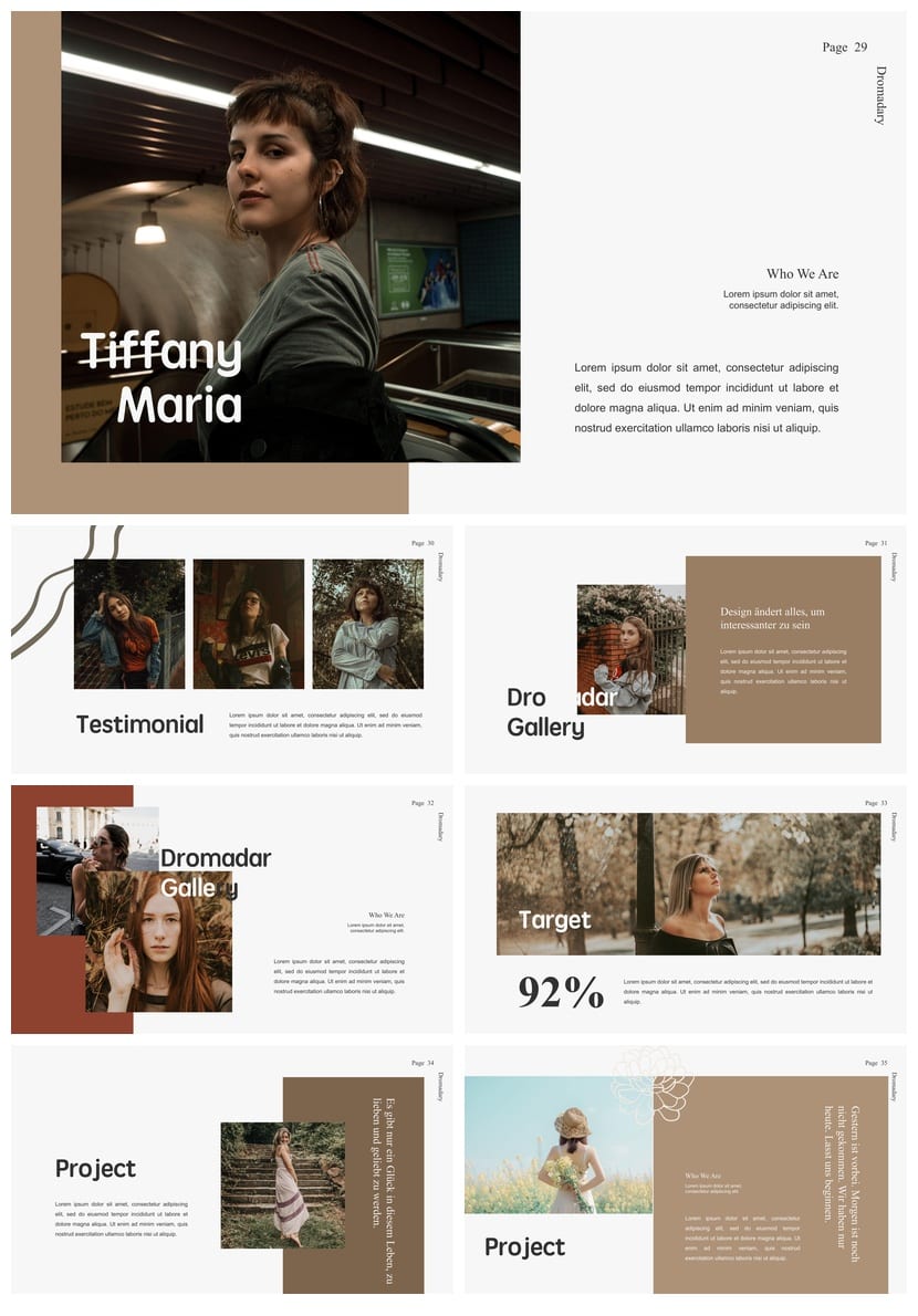莫兰迪系工作总结PPT源文件pptx模板 可编辑简约风素材包 - 第5页预览