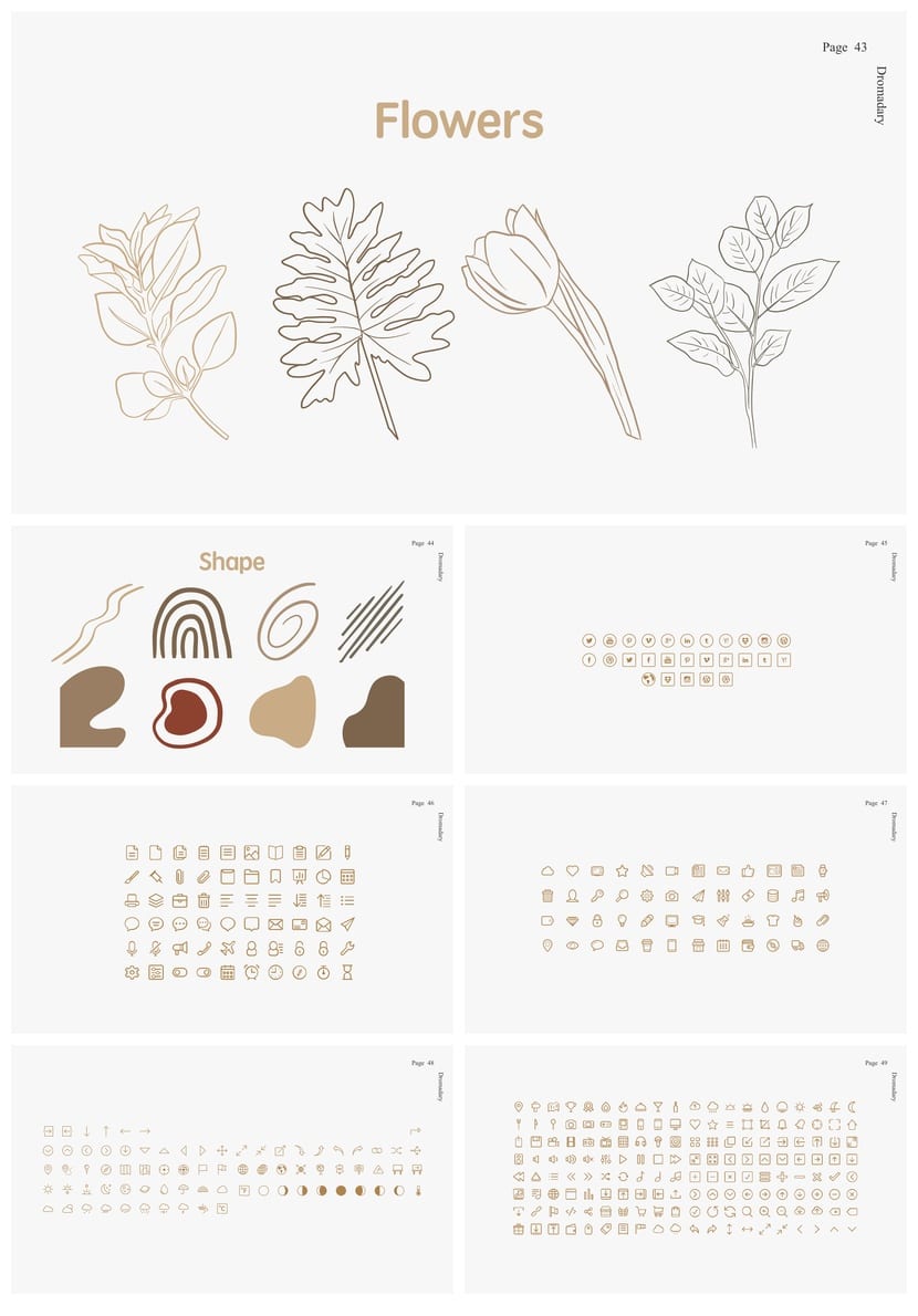 莫兰迪系工作总结PPT源文件pptx模板 可编辑简约风素材包 - 第7页预览
