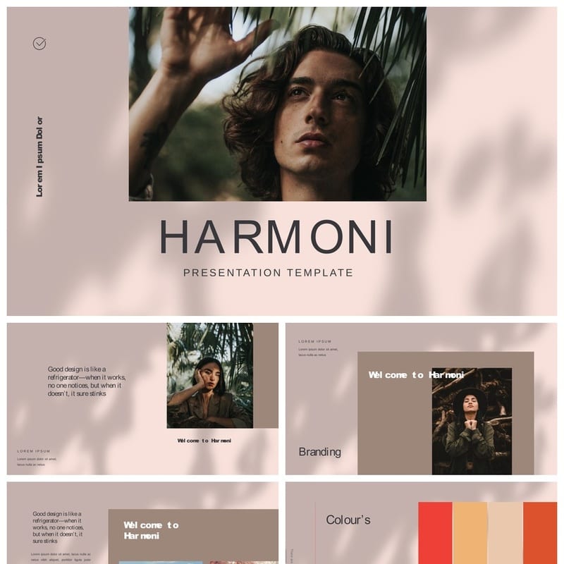 莫兰迪系工作总结PPT源文件模板 可编辑pptx素材 - 工作PPT 模板