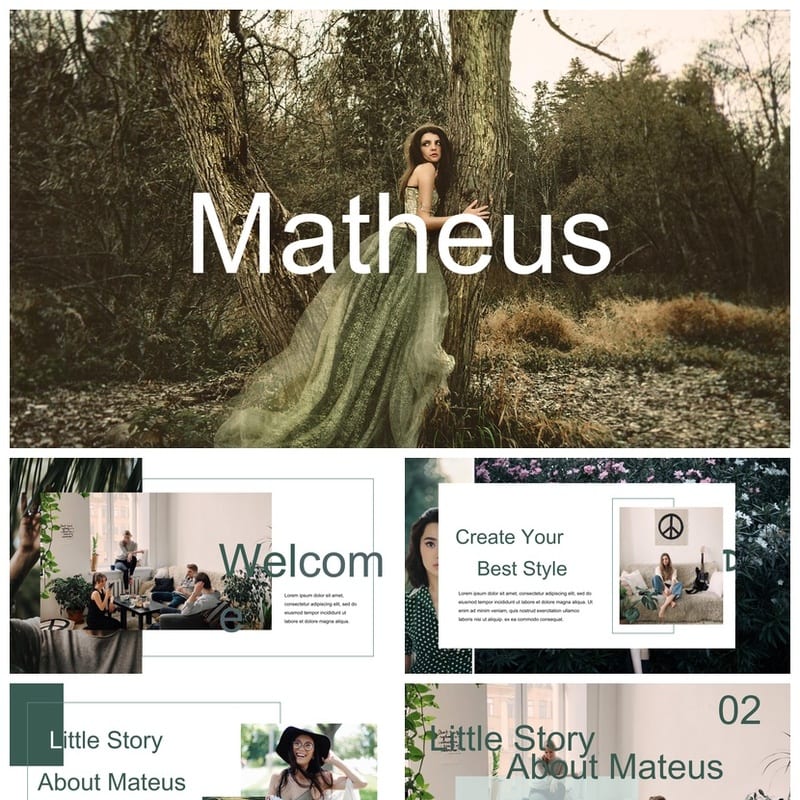 莫兰迪色工作总结PPT模板 可编辑源文件pptx素材 - 工作PPT 模板